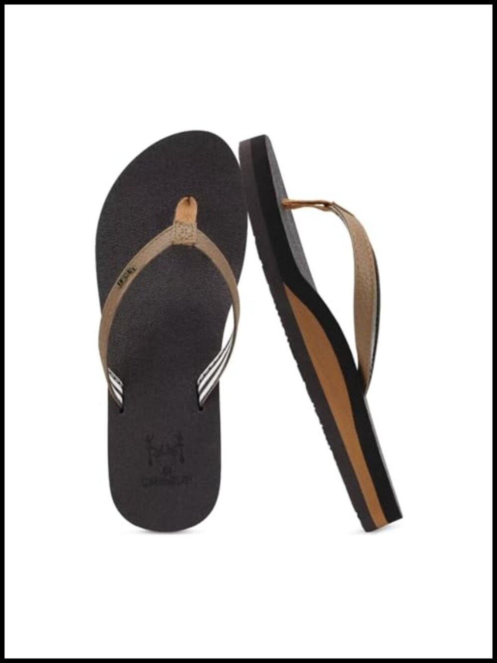 Womens Arch Support Flip Flops Comfortable Yoga Mat Cushion Thong Sandals